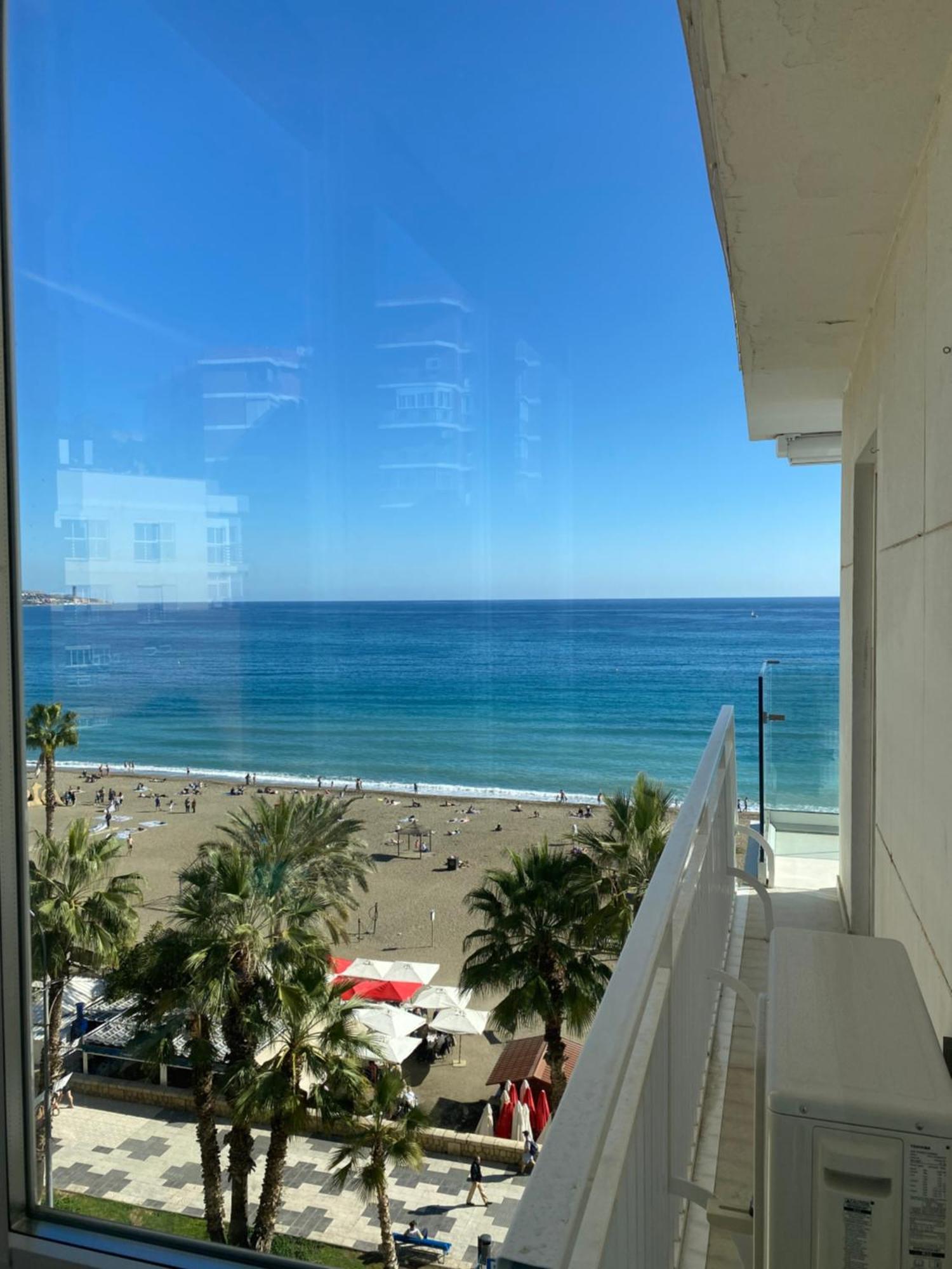 Playa Malagueta Vistas Frontal Al Mar Con Dos Dormitorios Málaga Kültér fotó